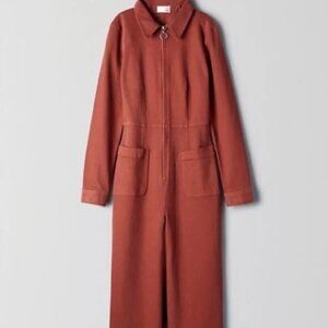 Aritzia Wilfred Free Aubrey Cotton Canvas Jumpsuit 00